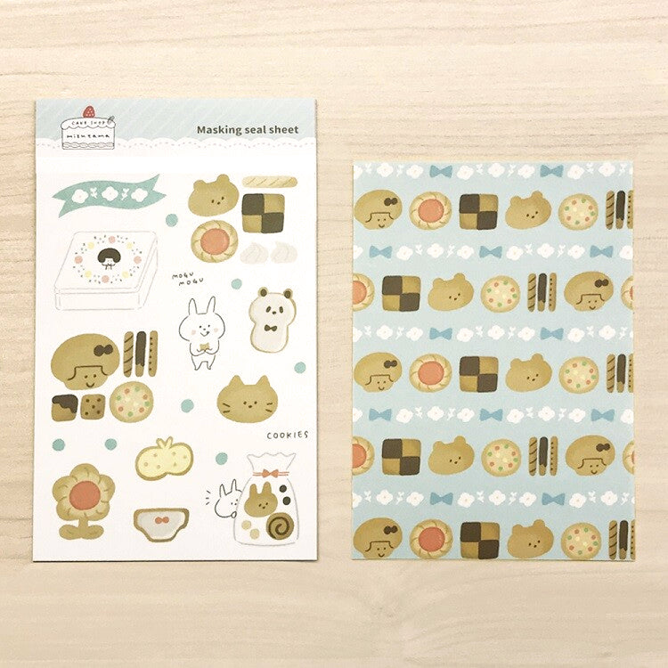 mizutama / Deco Stickers Set - Cookies (2 sheets)