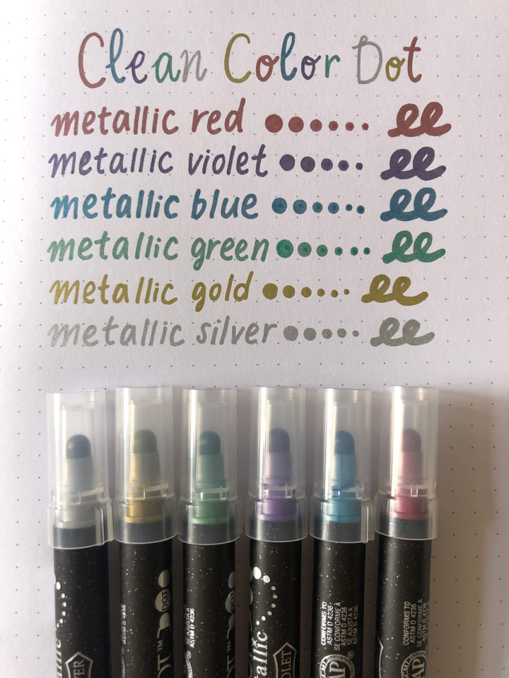 Zig Clean Color Dot Marker - Metalic