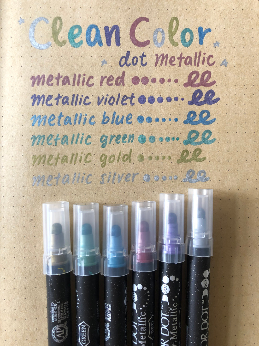 Zig Clean Color Dot Marker - Metalic