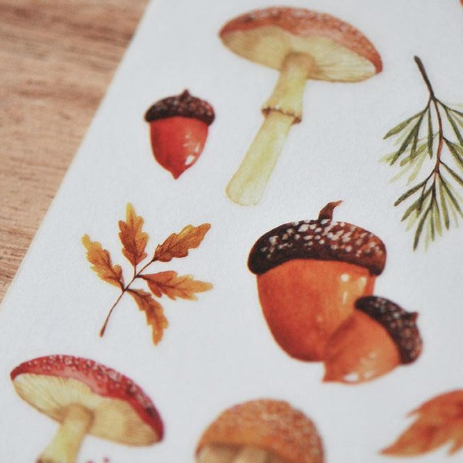 MU Print-on Stickers - Mushrooms