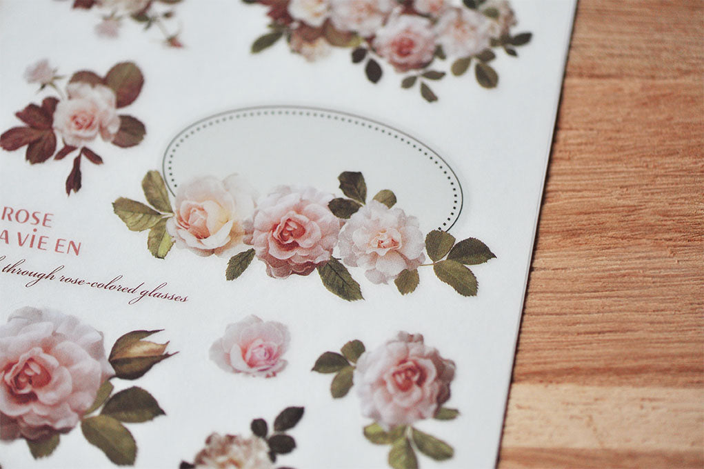 MU Print-on Stickers - Classical Roses