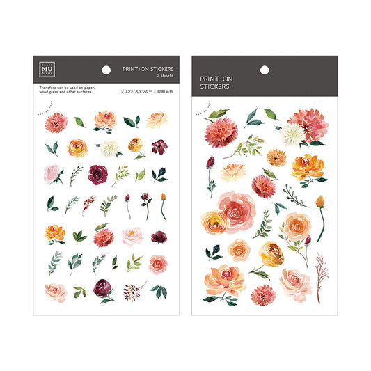 MU Print-on Stickers - Sun Rose