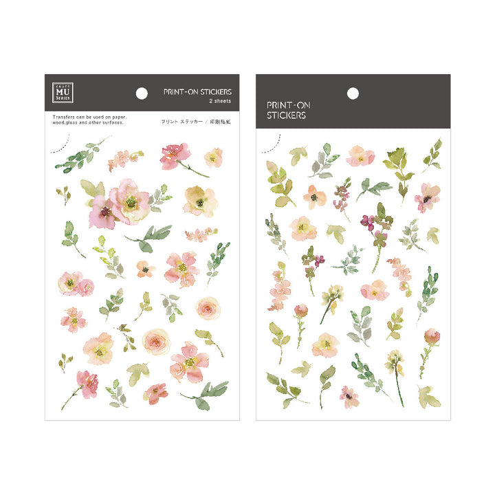 MU Print-on Stickers - Flower Field