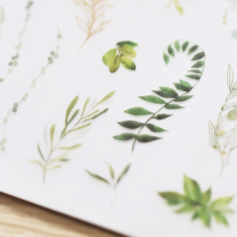 MU Print-on Stickers - Ferns & Leaves