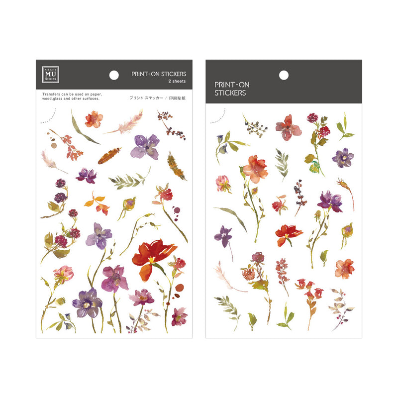 MU Print-on Stickers - Fiery Meadow