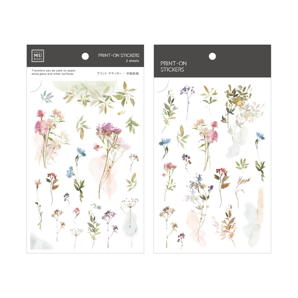 MU Print-on Stickers - Gentle and Casual