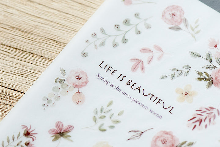 MU Print-on Stickers - Life is Beautiful