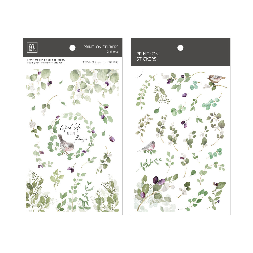 MU Print-on Stickers - Fresh Green