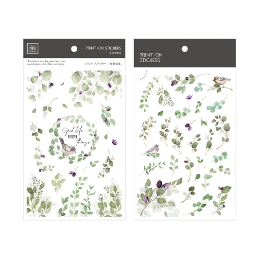 MU Print-on Stickers - Fresh Green