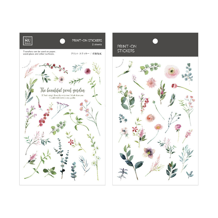 MU Print-on Stickers - Beautiful Sweet Garden