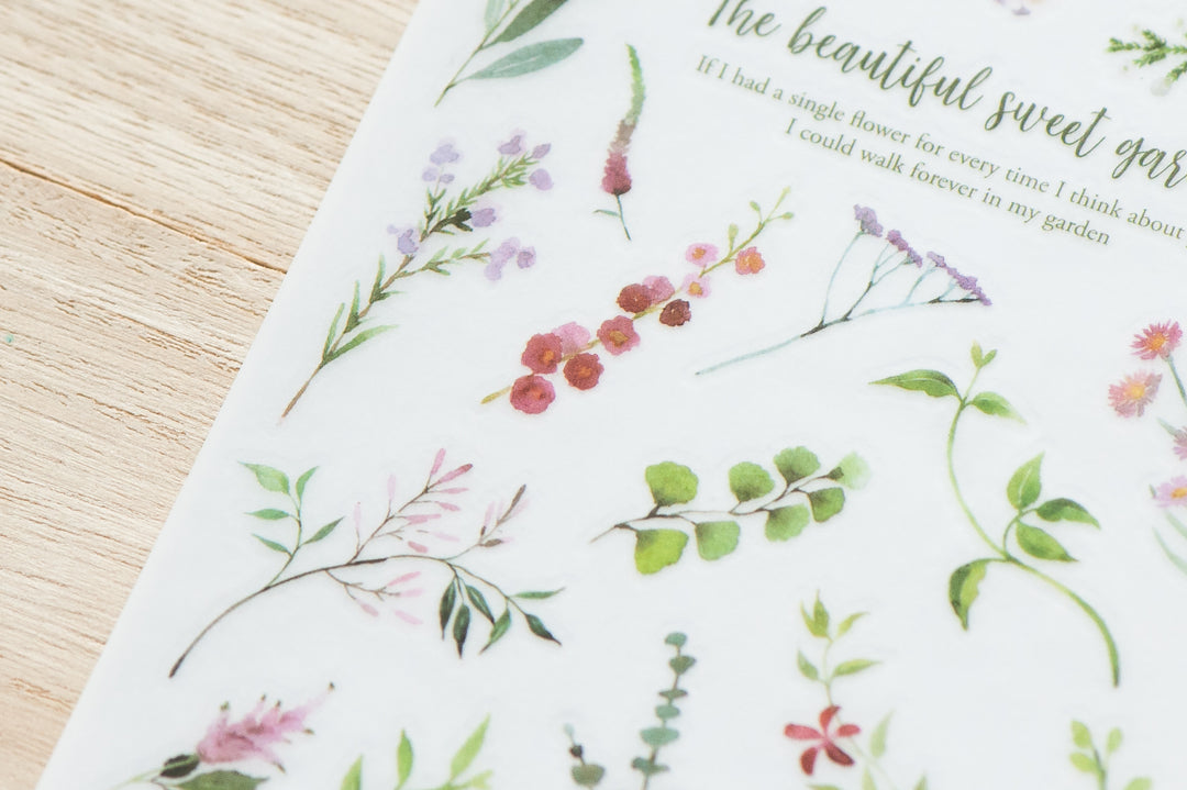 MU Print-on Stickers - Beautiful Sweet Garden