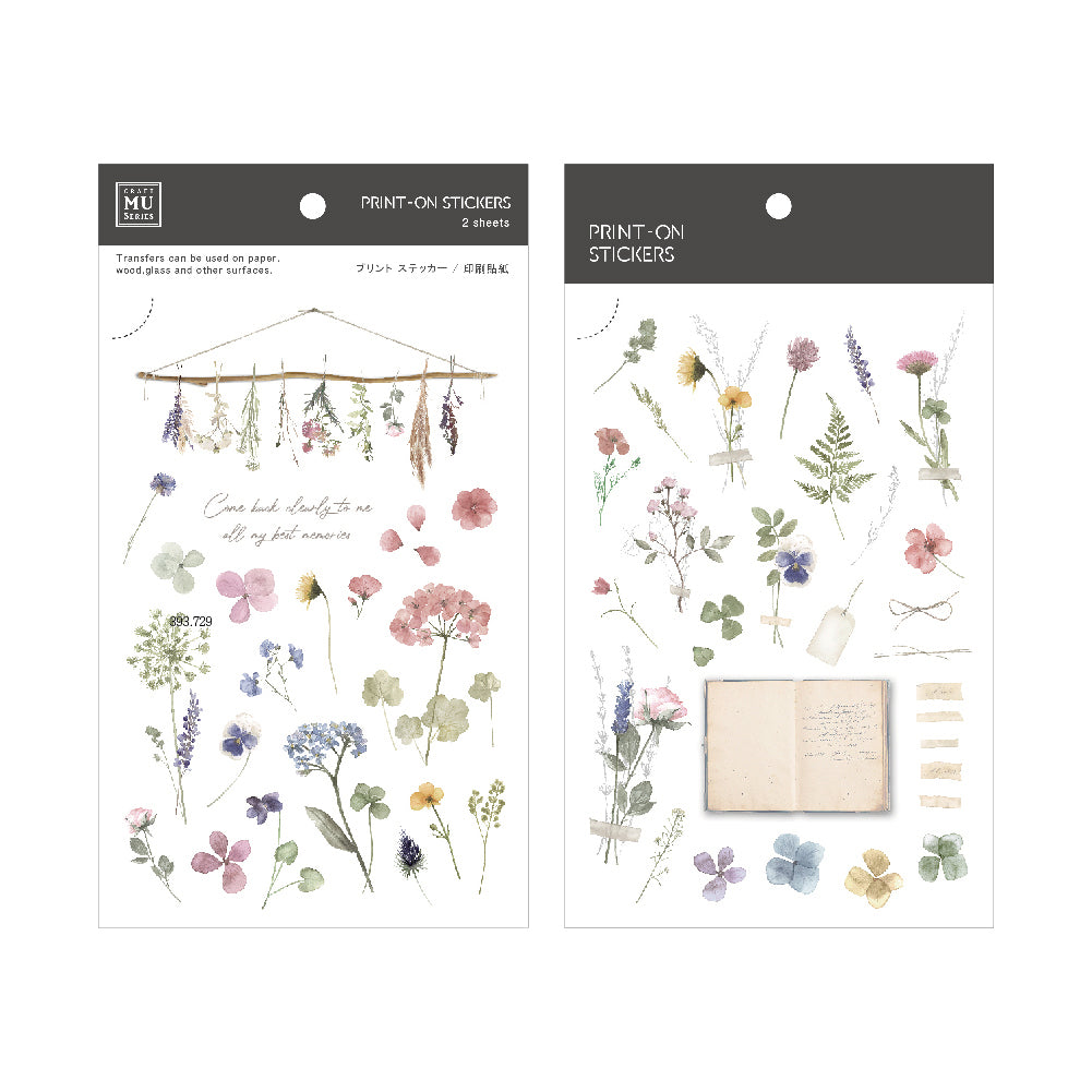 MU Print-on Stickers - Floral Memories