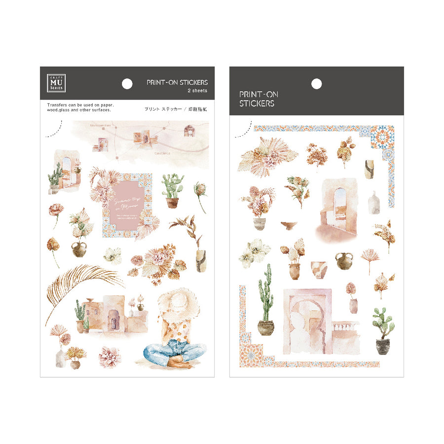 MU Gold Foil Print-on Stickers - Flowers – Cute Things from Japan