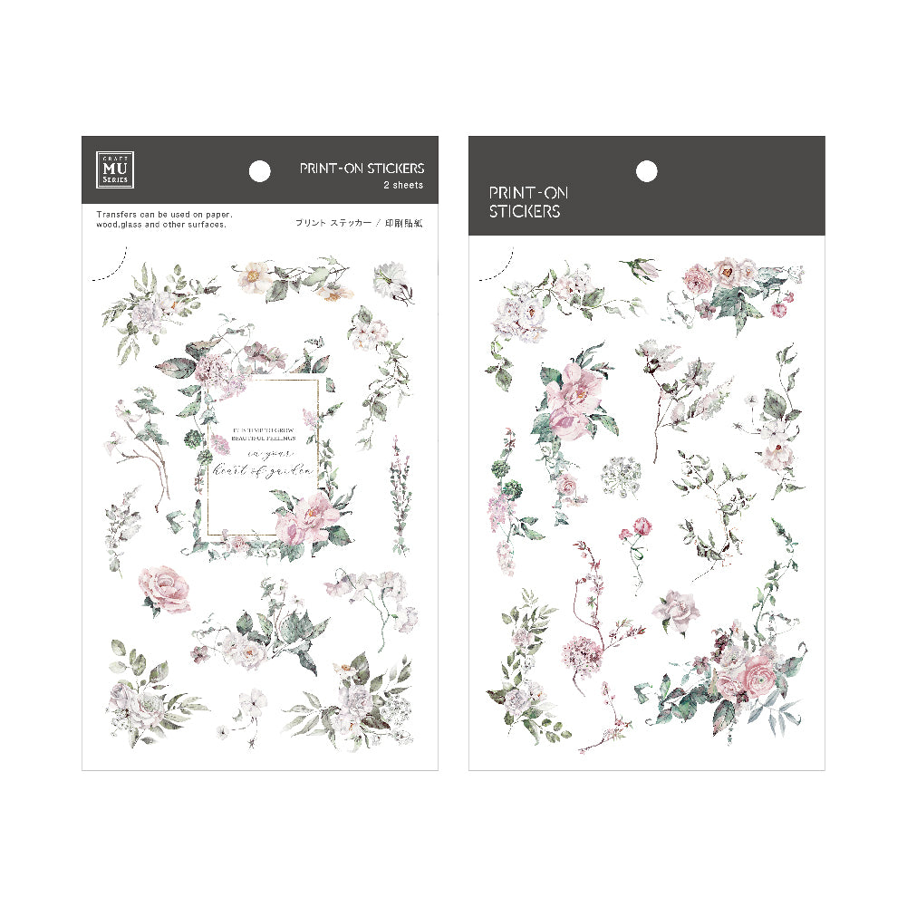 MU Print-on Stickers - Dried Bouquet