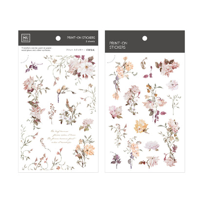 MU Print-on Stickers - Pink Florals