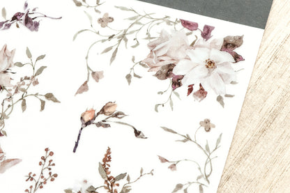 MU Print-on Stickers - Pink Florals