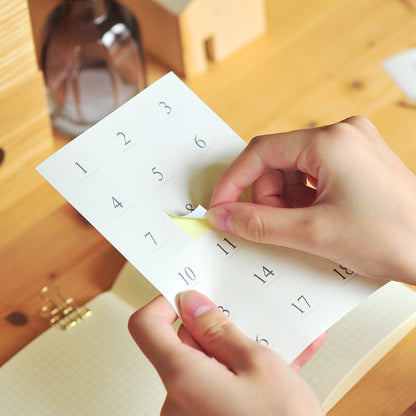 MU Daily Planner Number Sticker Set - Large Numbers