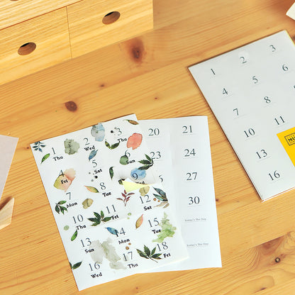MU Daily Planner Number Sticker Set - Large Numbers