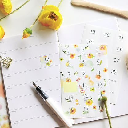MU Daily Planner Number Sticker Set - Large Numbers