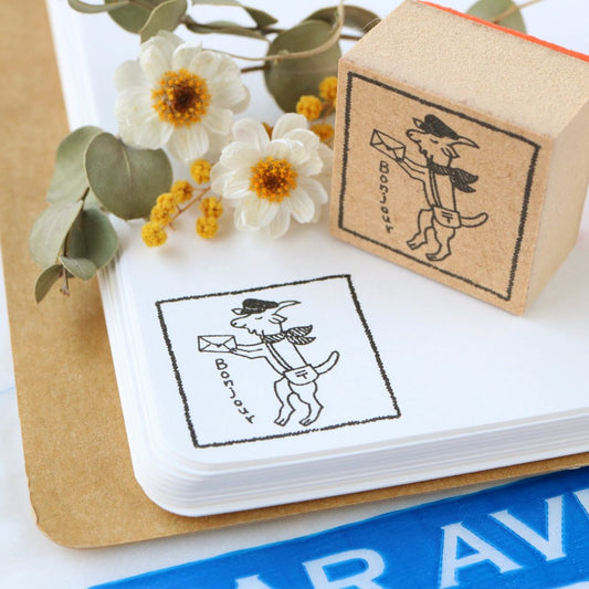 Rubber Stamp - White Goat