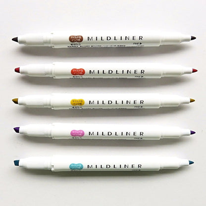 Zebra / Mildliner Highlighters - Nagomi (5 Colors)