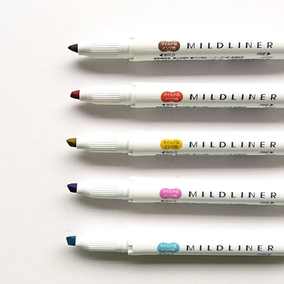 Zebra / Mildliner Highlighters - Nagomi (5 Colors)