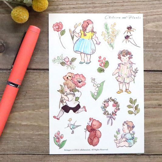 CTFJ x Krimgen Stickers - Children and Plants