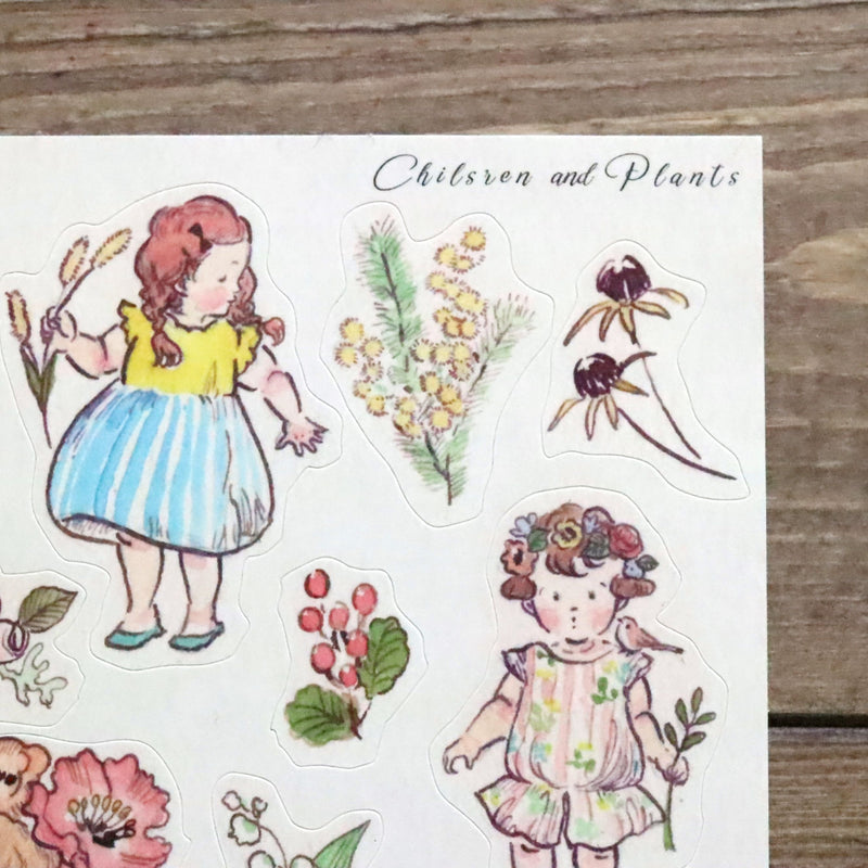 Stickers - Children and Plants