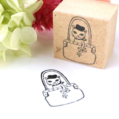 Rubber Stamp - Cat Delivery