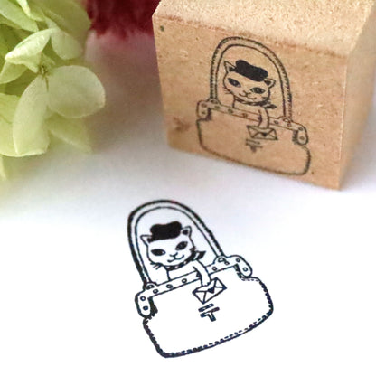 Rubber Stamp - Cat Delivery