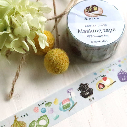 Hankodori Washi Tape - Japanese Sweets