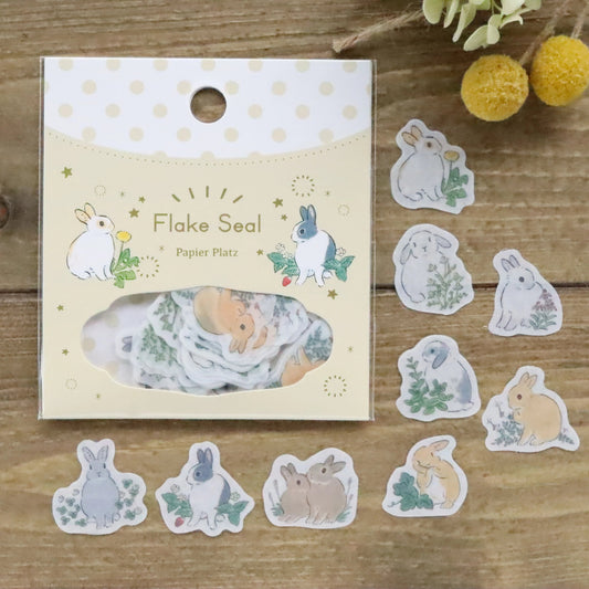 Shinako Moriyama Flake Stickers - Bunny