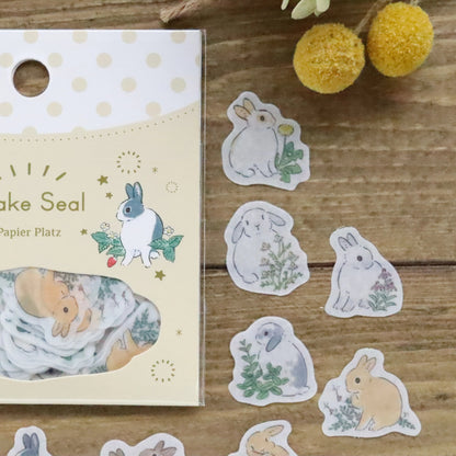 Shinako Moriyama Flake Stickers - Bunny