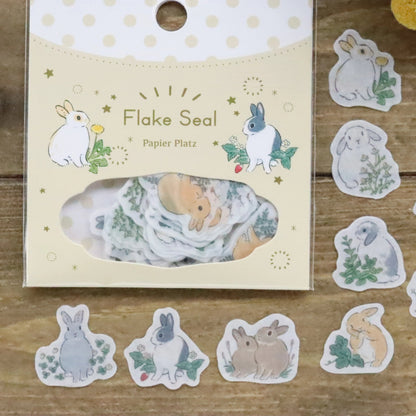 Shinako Moriyama Flake Stickers - Bunny