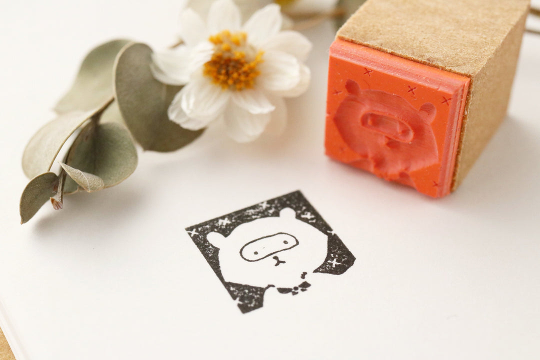 Limited Edition Seitousha Rubber Stamp - Raccoon