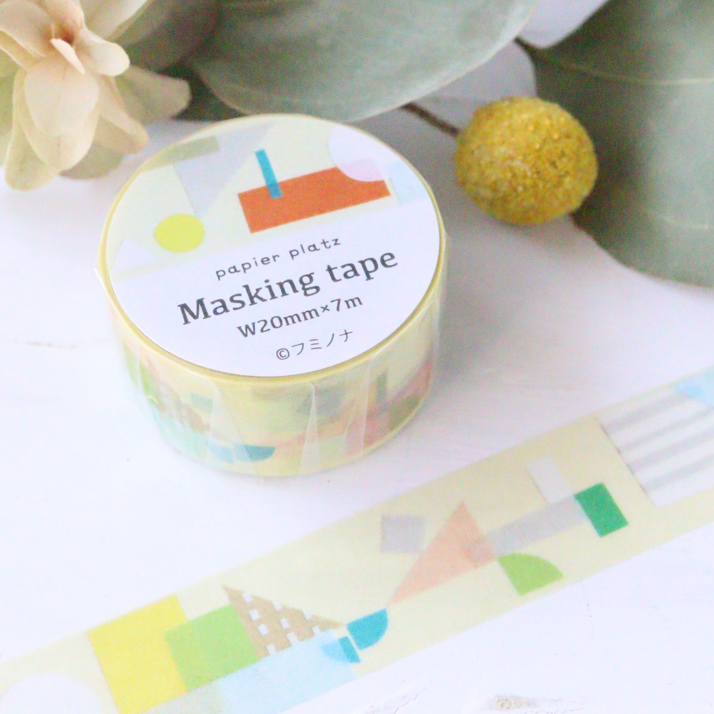 Fuminona Washi Tape - Yellow Pieces