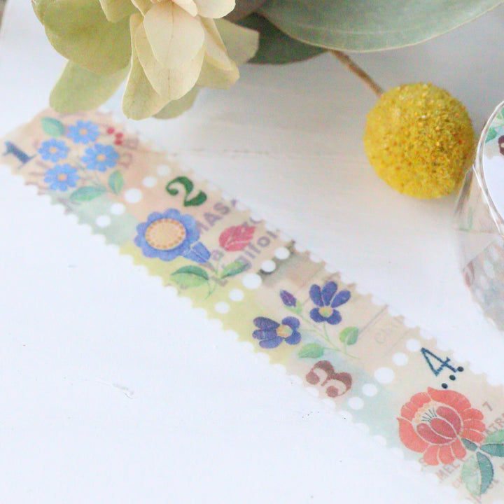 Sunny Sunday Washi Tape - Vintage Stamp