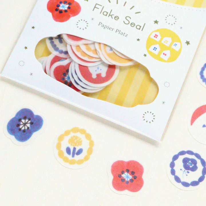 Kurogoma Flake Stickers - Flowers