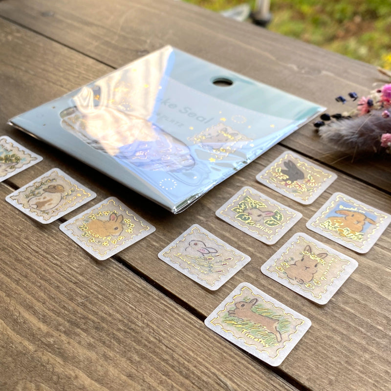 Bunny Flake Stickers - Stamps