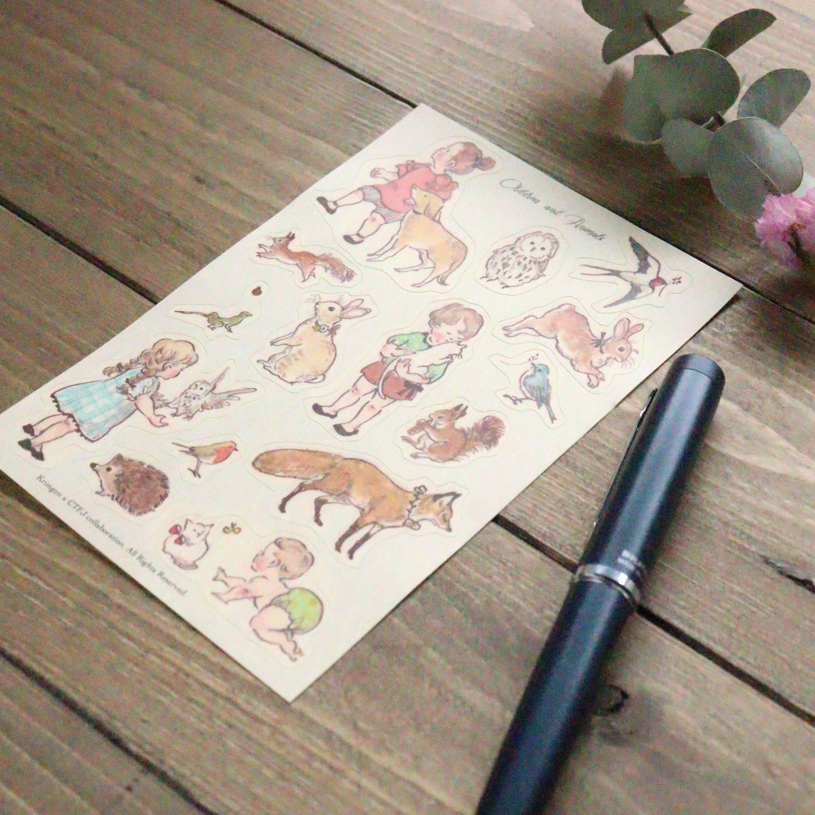 CTFJ x Krimgen Stickers - Children and Animals