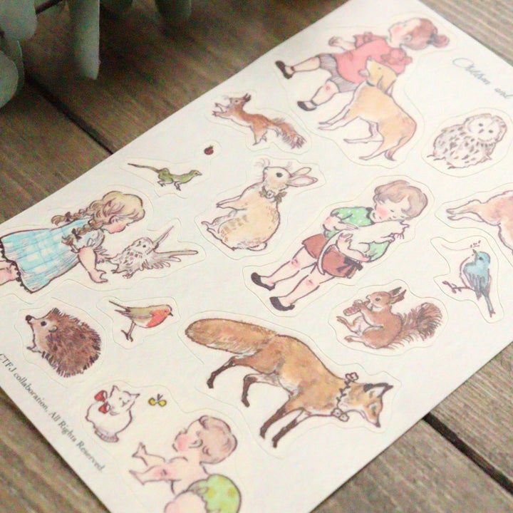 CTFJ x Krimgen Stickers - Children and Animals