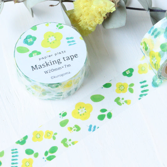 Kurogoma Washi Tape - Petit Flower