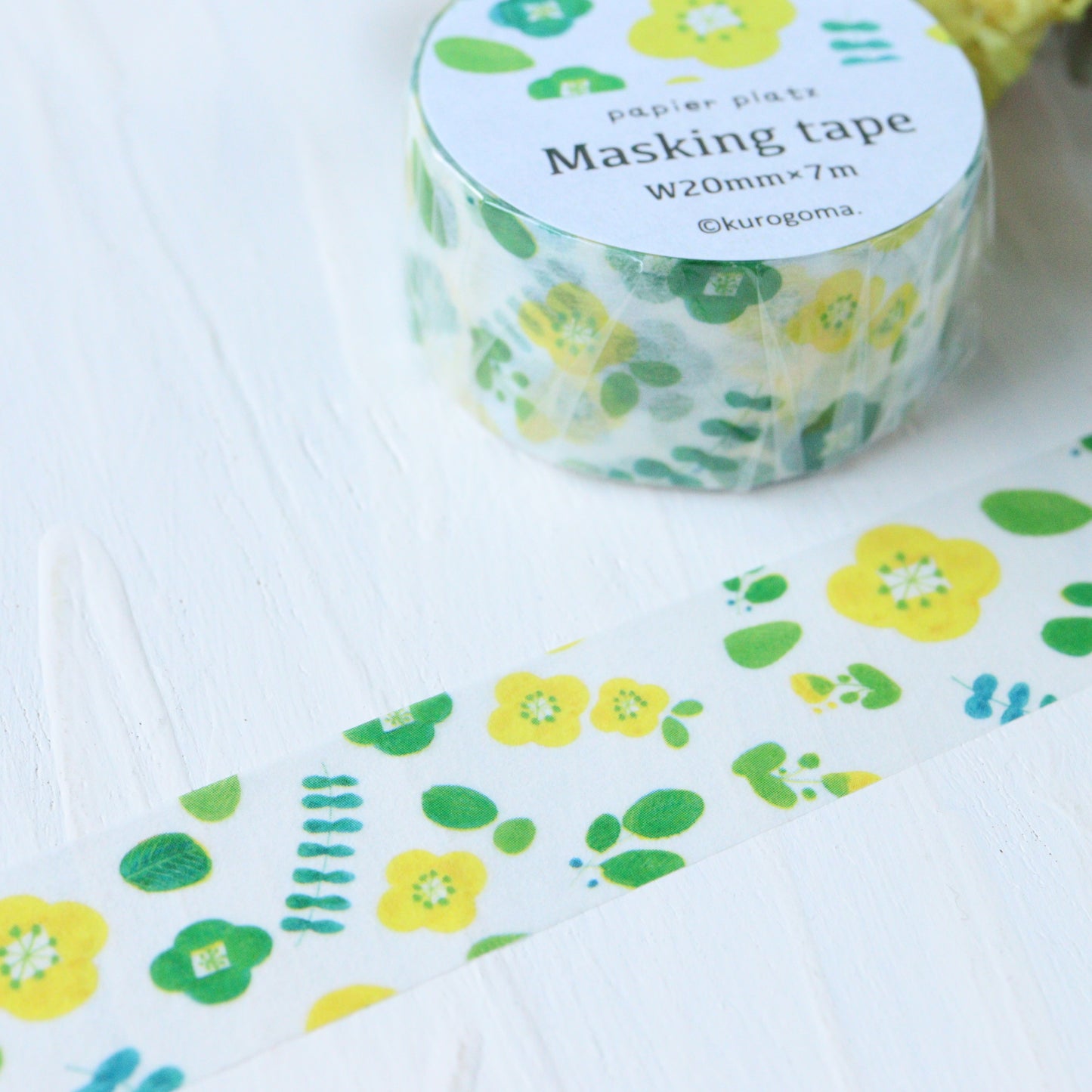 Kurogoma Washi Tape - Petit Flower