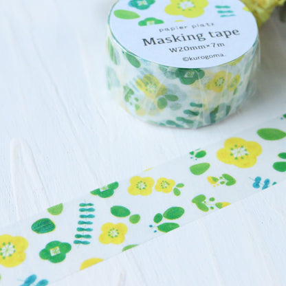 Kurogoma Washi Tape - Petit Flower
