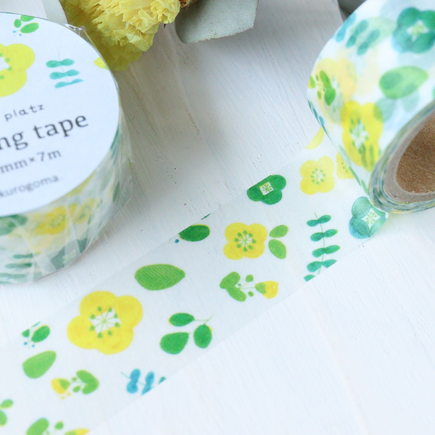Kurogoma Washi Tape - Petit Flower