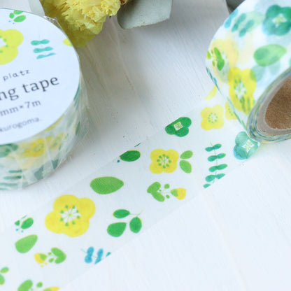 Kurogoma Washi Tape - Petit Flower
