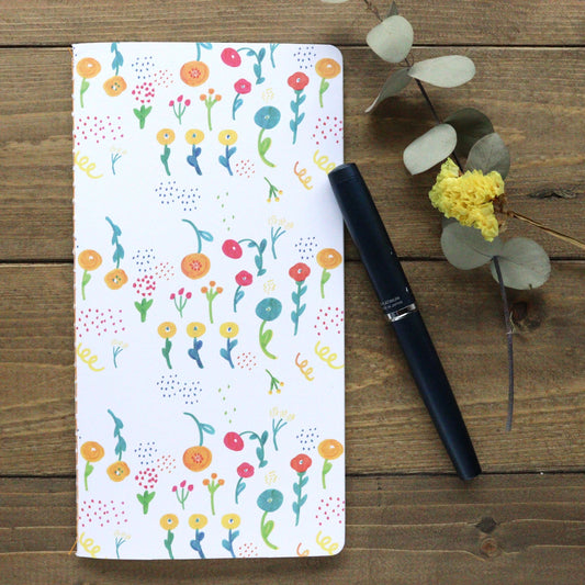 Slim Notebook - Petit Flowers