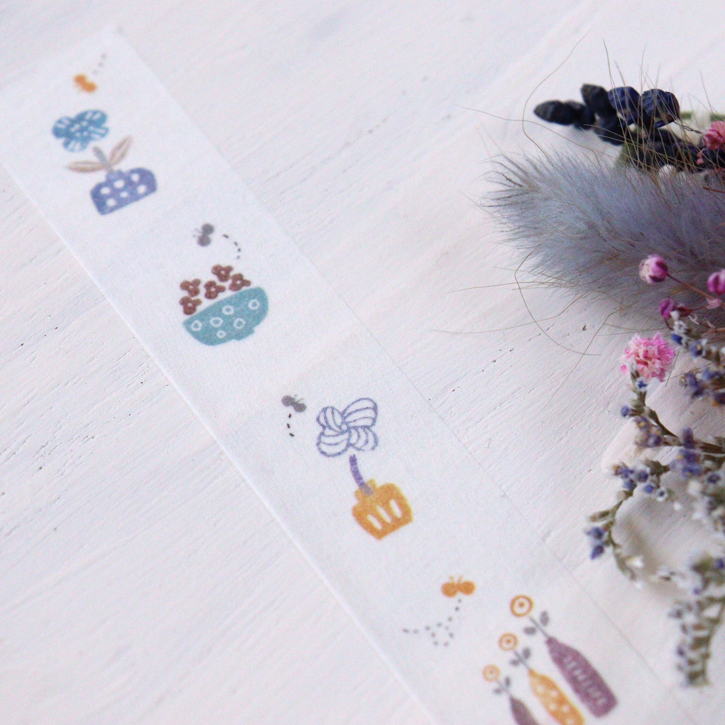 Hankodori Washi Tape - Flowers