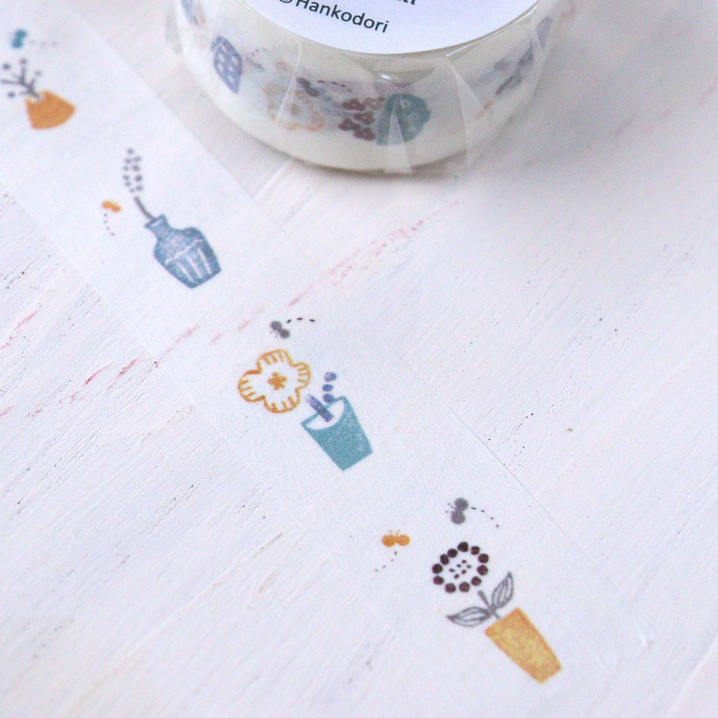 Hankodori Washi Tape - Flowers