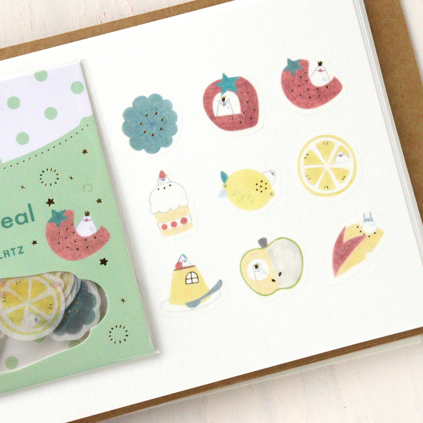 Hal Flake Stickers - Fruits
